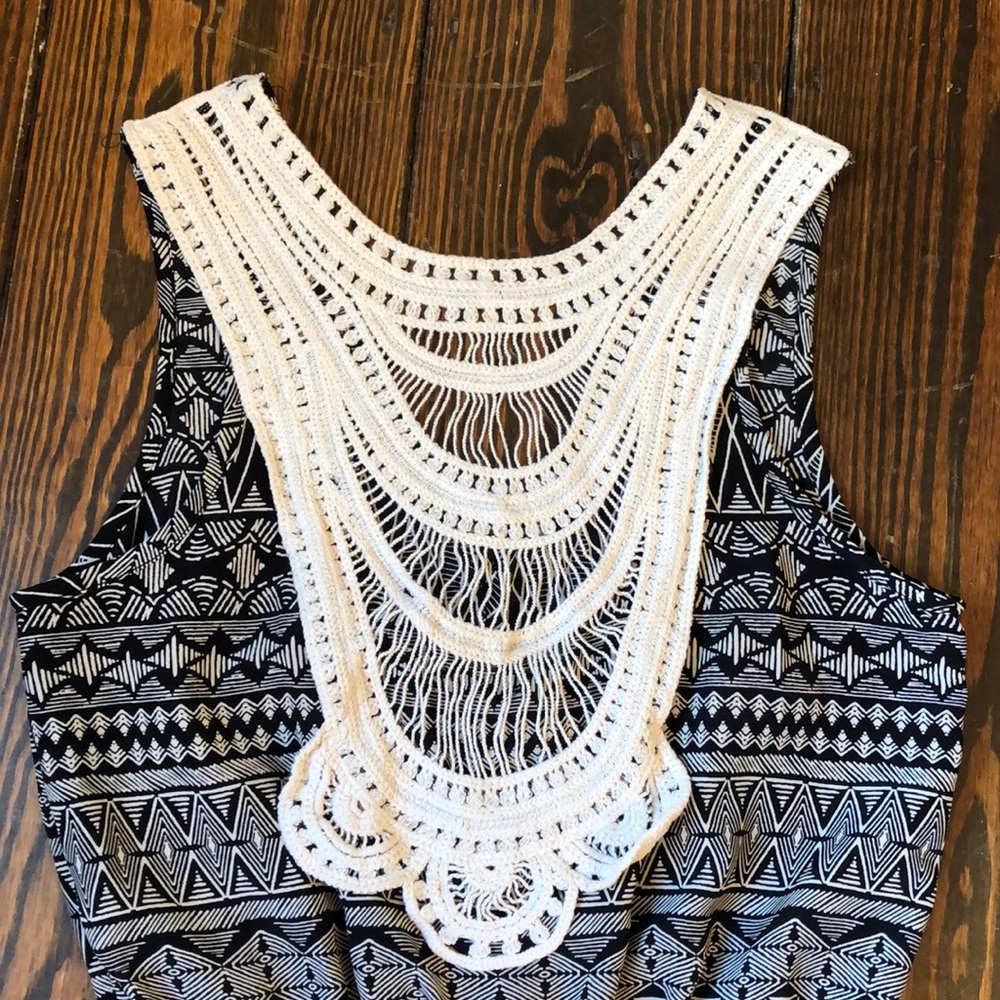 SOLD Blue Rain (Francesca’s) Romper, Size M - Picture 5 of 7
